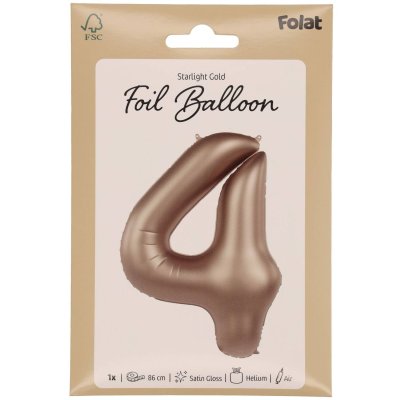 Number "4" satin gold 86cm foil balloon - 8714572104647_5.jpg