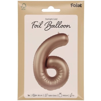 Number "6" satin gold 86cm foil balloon - 8714572104661_5.jpg