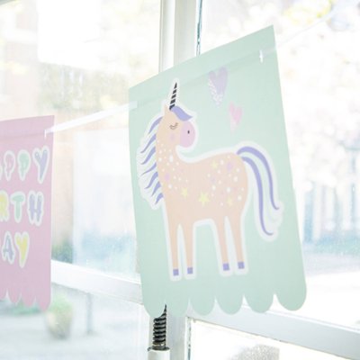 Hanging banner "Unicorns and rainbows HB", 6m - 8714572682916_8.jpg