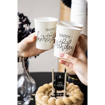Paper cups FSC "Happy Birthday" cream 250ml, 8 pcs - 8714572686815_8.jpg