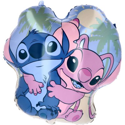 Stitch and Angel 47x49cm foil balloon