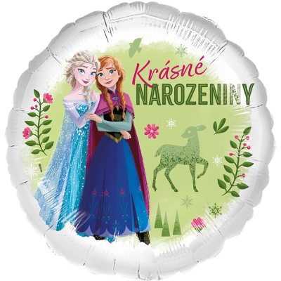 Circle Frozen "Krásné narozeniny" 45cm foil balloon