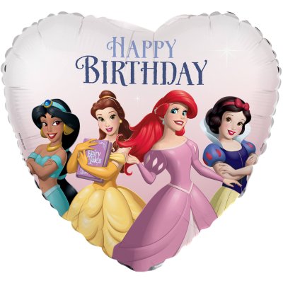 Heart Disney princess HB 45cm foil balloon