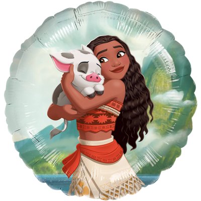 Circle "Vaiana" 45cm foil balloon