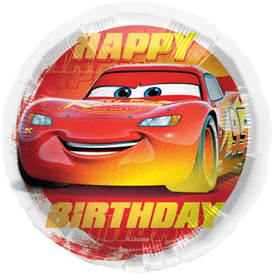Circle "HB Cars" 45cm foil balloon