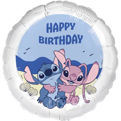Circle - Stitch and Angel HB 45cm foil balloon