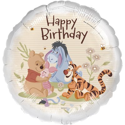 Kruh Winnie the Pooh HB 45cm foil balloon