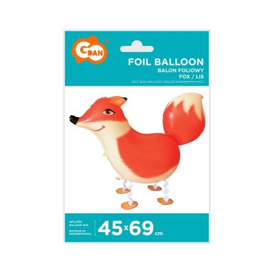 Fox walking 45x69cm foil balloon - 84492.jpg