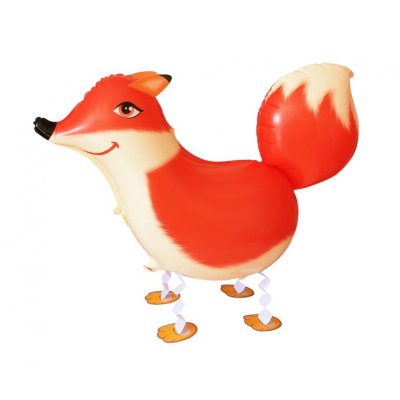 Fox walking 45x69cm foil balloon