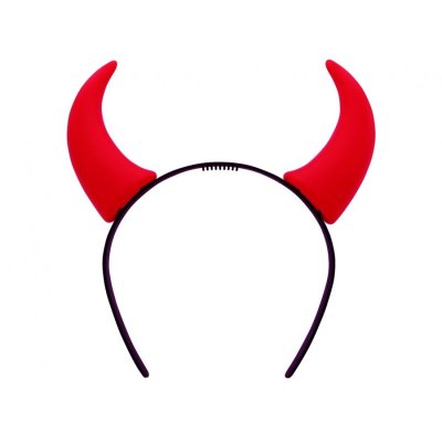 Devil headband with red horns