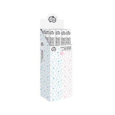 Confetti cannon BOY or GIRL - pink round, 60cm - 105950.jpg