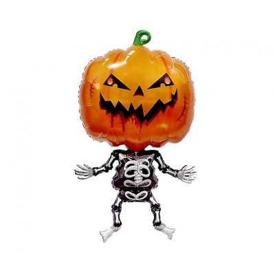 Pumpkin Skeleton 43x71cm foil balloon
