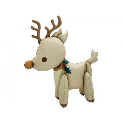 Christmas Reindeer freestanding 50x58cm foil balloon
