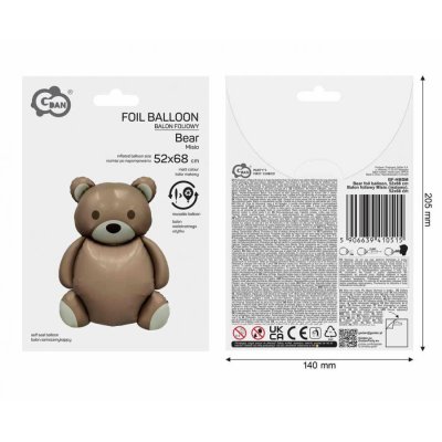 Teddy Bear 52x68cm foil balloon - 105568.jpg