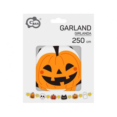 Paper garland Halloween, 250 cm - 105676.jpg