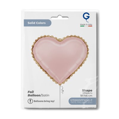 Heart Lace Pastel Pink 18"/46cm foil balloon - g751800sppwhg-p-b.jpg