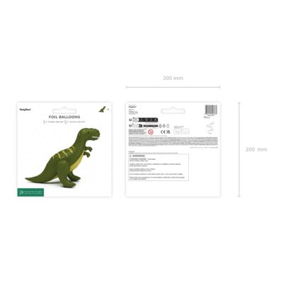 T-Rex freestanding 93x79cm foil balloon - Screenshot 2026-10-14 at 07-34-59 Standing foil balloon T-Rex 93x79 cm green - Designer decorations and ideas for every party! - PartyDeco.png