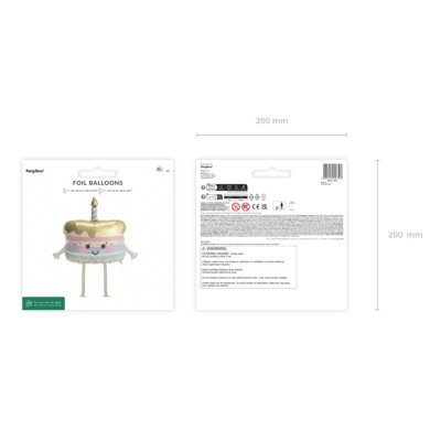 Walking cake 67x57cm foil balloon - Screenshot 2026-10-14 at 08-01-52 Walking foil balloon Cake 67x57 cm beige - Designer decorations and ideas for every party! - PartyDeco.png