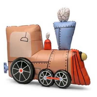 Locomotive freestanding 76x72cm foil balloon