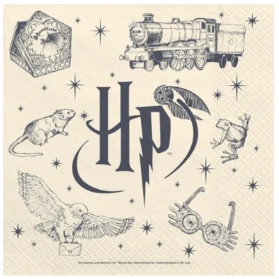 Paper napkins Harry Potter, 33x33 cm, 20pcs