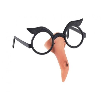 Glasses with nose