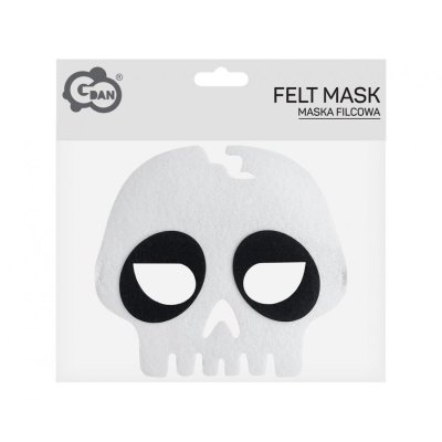 Felt mask - Skull, 18x16.5cm - 100325.jpg