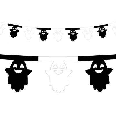 Paper garland "Ghosts", 360cm