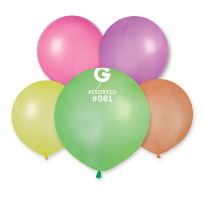 Balloon 48cm/19" #081 NEON color mix (50pcs/pack)