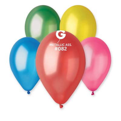 Balloons GM110, metallic mix - 10 pcs