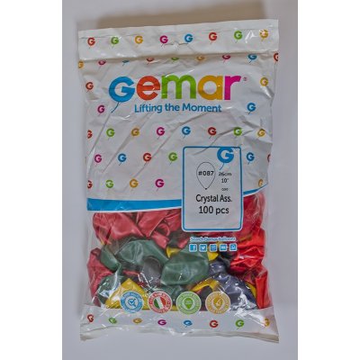 Balloons 26cm/10" #090 Crystal Mix (100pcs) - G90 C.jpg