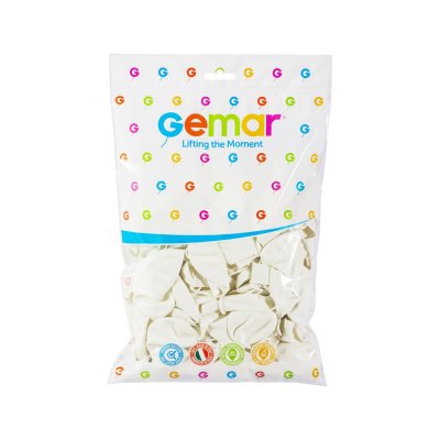 Balloons 30cm/12" #001 Pastel White (100pcs) - G110 01-.jpg