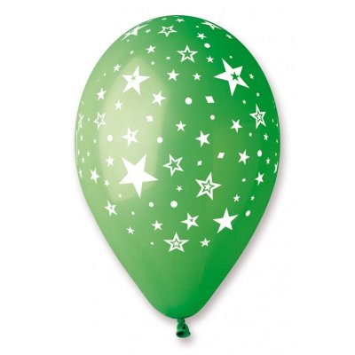 Balloons pastel 30cm/12" print "stars" (100pcs/pack) - star1.jpg
