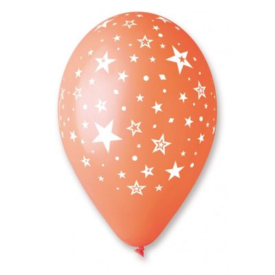Balloons pastel 30cm/12" print "stars" (100pcs/pack) - star3.jpg