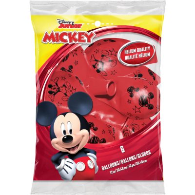 Balloons Qualatex 30cm/12" print - Mickey Mouse (6pcs) - 19231P.png