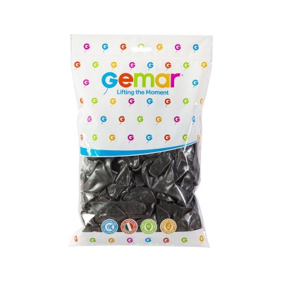 Balloons 28cm/11" #065 Metallic Black (100pcs) - GM110 65-.jpg