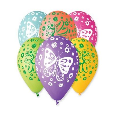 Balloons 30cm/12" Pastel print Butterflies 2 (100pcs) - 175 motýlci.jpg