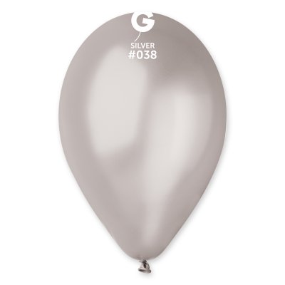 Balloon 30cm/12" #038 silver (50pcs/pack) - GM120_38_O.jpg