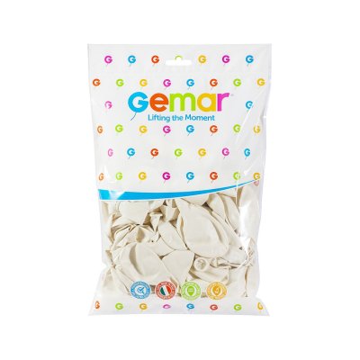 Balloons 28cm/11" #029 Metallic White (100pcs) - GM110 29-.jpg