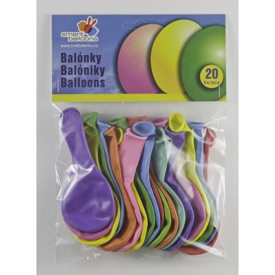 Balloons A80, pastel mix - 20 pcs - PA80_20.jpg