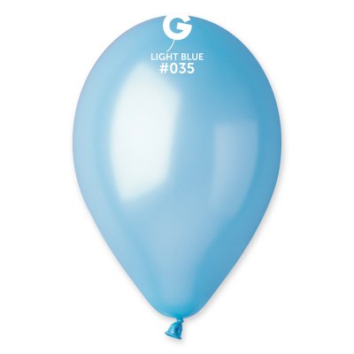 Balloons 28cm/11" #035 Metallic Light Blue (100pcs) - GM110_35_O.jpg