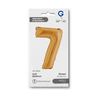 ÄŚĂŤSLICE ZLATĂĂ MINI 7 (36cm,14") foil inflatable balloon - 14027g-p-b.jpg