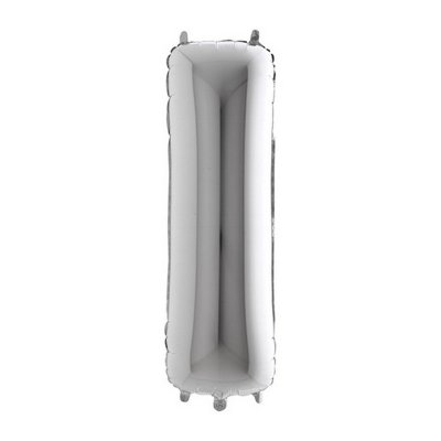 Letter I Silver (102cm,40") foil balloon