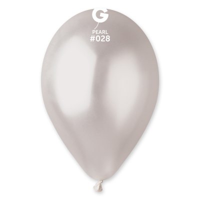 Balloons 28cm/11" #028 Metallic Pearl White (100pcs) - GM110_28_O.jpg