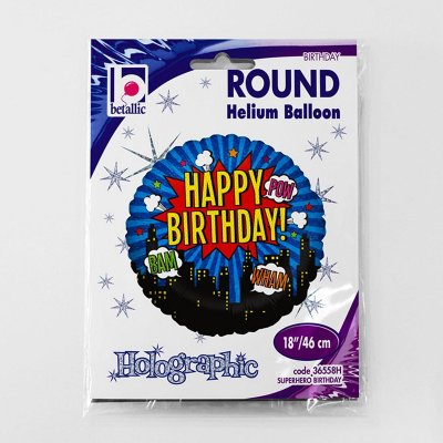 Superhero Birthday (46cm,18") foil balloon - 365582.jpg