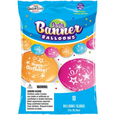 LINK Balloons (30cm,12") Happy Birthday (10pcs) - 19633P.png