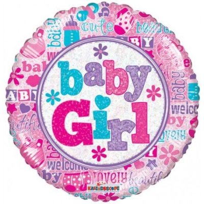 18" balloon - Glossy BABY GIRL