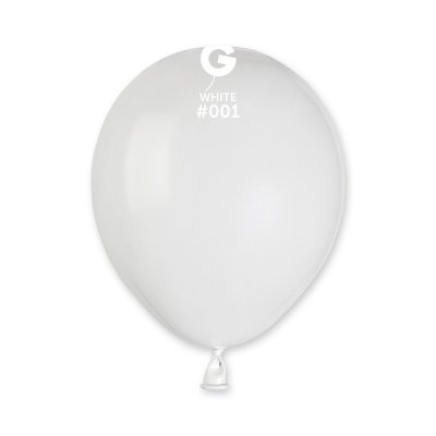 Balloons 13cm/5" #001 Pastel White (100pcs) - white.jpg