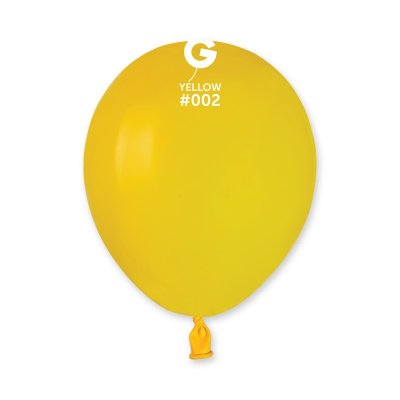 Balloons 13cm/5" #002 Pastel Yellow (100pcs) - yellow.jpg