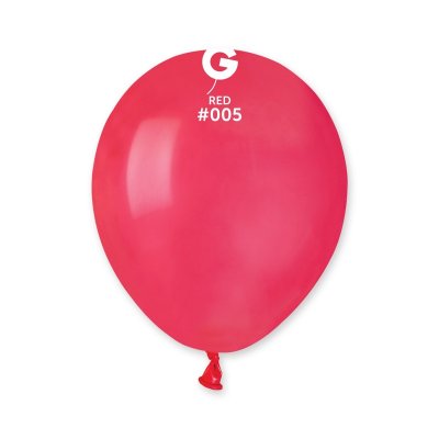 Balloons 13cm/5" #005 Pastel Raspberry Red (100pcs) - red05.jpg