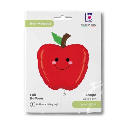 Apple (51cm,20") foil balloon - 35522-P-Packaged.jpg